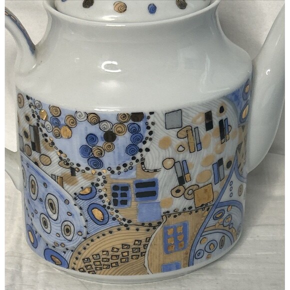 Cecile Christy Teapot Gustav Klimt 1999 Museum Musei Madrid + Sugar Bowl RARE - Picture 12 of 12